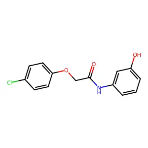2-(4-chlorophenoxy)-N-(3-hydroxyphenyl)acetamide structure