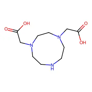 Hexahydro-1H-1,4,7-triazonine-1,4(5H)-diacetic acid structure