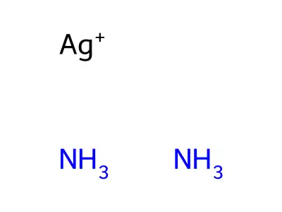 Silver diammine structure