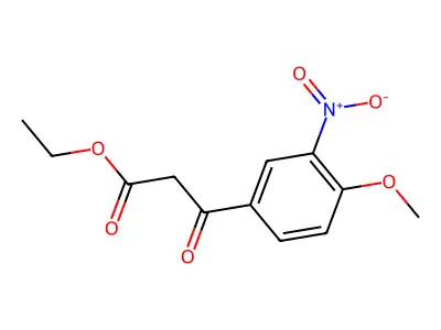 Ethyl 3-(4-methoxy-3-nitrophenyl)-3-oxopropanoate structure