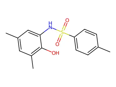 N-(2-hydroxy-3,5-dimethylphenyl)-4-methylbenzenesulfonamide structure