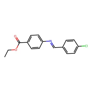 Ethyl 4-[(4-chlorobenzylidene)amino]benzoate structure
