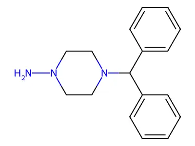 4-(Diphenylmethyl)piperazin-1-amine structure