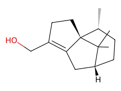 (4,9,9-Trimethyl-2,4,5,6,7,8-hexahydro-3H-3a,7-methanoazulen-1-yl)methanol structure