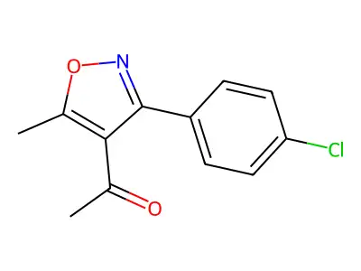 1-[3-(4-Chlorophenyl)-5-Methylisoxazol-4-Yl]Ethan-1-One structure