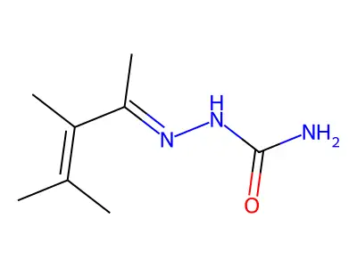 Hydrazinecarboxamide,2-(1,2,3-trimethyl-2-buten-1-ylidene)- structure