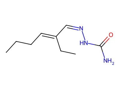 [(Z)-[(E)-2-ethylhex-2-enylidene]amino]urea structure