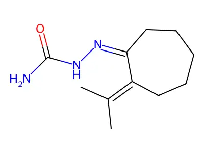 [(Z)-(2-propan-2-ylidenecycloheptylidene)amino]urea structure