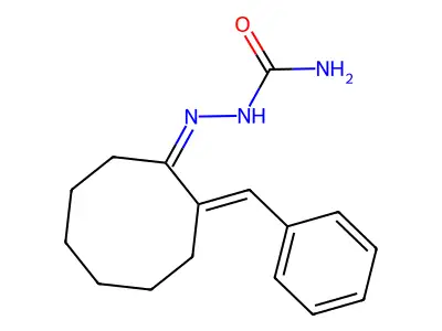 [(Z)-[(2E)-2-Benzylidenecyclooctylidene]amino]urea structure