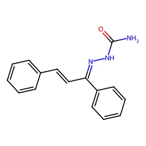 Hydrazinecarboxamide, 2-(1,3-diphenyl-2-propenylidene)- structure