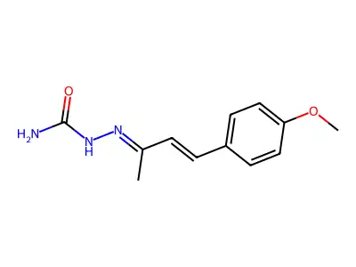 [4-(4-Methoxyphenyl)but-3-en-2-ylideneamino]urea structure