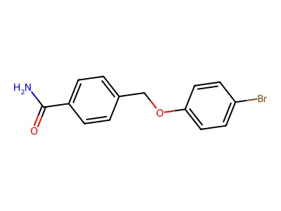 4-[(4-Bromophenoxy)methyl]benzamide structure