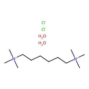 六甲溴铵氯化物二水合物 structure