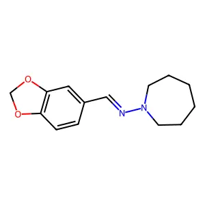 N-(Azepan-1-yl)-1-(2H-1,3-benzodioxol-5-yl)methanimine structure