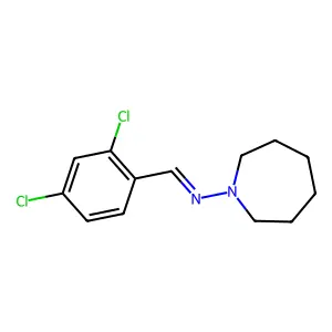 N-(azepan-1-yl)-1-(2,4-dichlorophenyl)methanimine structure