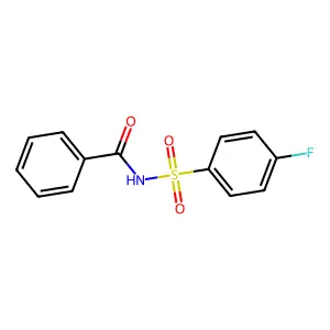 N-(4-fluorophenyl)sulfonylbenzamide structure