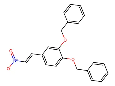 3,4-Dibenzyloxy-beta-nitrostyrene structure