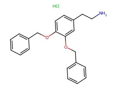 3,4-Bis(benzyloxy)phenethylamine hydrochloride structure