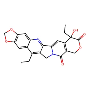 7-Ethyl-10,11-methylenedioxy-20-S-camptothecin structure