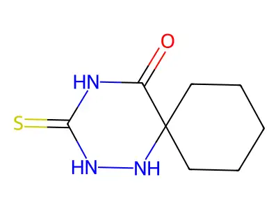 3-Sulfanylidene-1,2,4-triazaspiro[5.5]undecan-5-one structure
