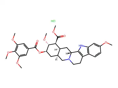 Reserpine hydrochloride structure