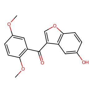 (2,5-Dimethoxyphenyl)(5-hydroxy-1-benzofuran-3-yl)methanone structure