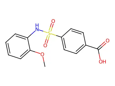 4-((2-Methoxyphenyl)sulfamoyl)benzoic acid structure