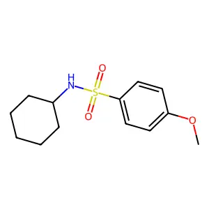N-环己基-4-甲氧基苯磺酰胺 structure
