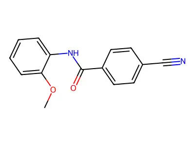 4-cyano-N-(2-methoxyphenyl)benzamide structure