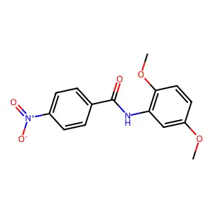 N-(2,5-Dimethoxyphenyl)-4-nitrobenzamide structure