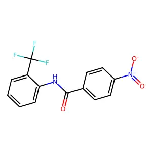 4-nitro-N-[2-(trifluoromethyl)phenyl]benzamide structure