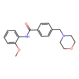 N-(2-methoxyphenyl)-4-(morpholin-4-ylmethyl)benzamide structure
