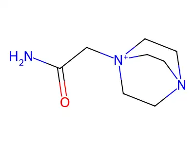 1-(2-Amino-2-oxoethyl)-4-aza-1-azoniabicyclo[2.2.2]octane structure