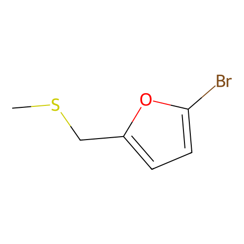 2-Bromo-5-(methylsulfanylmethyl)furan structure