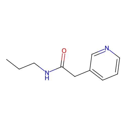 N-propyl-2-pyridin-3-ylacetamide structure