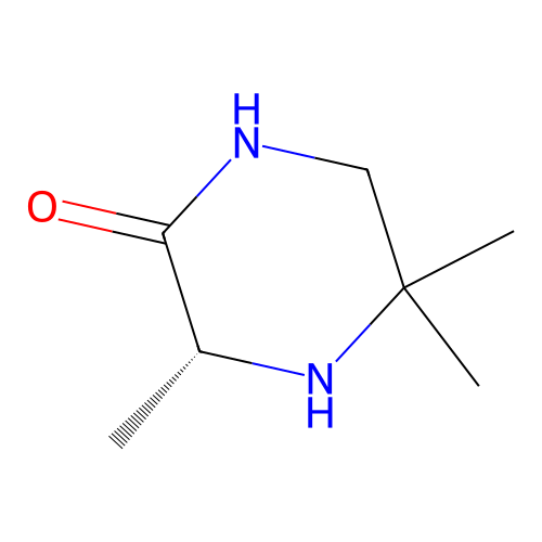 3(R),5,5-Trimethylpiperazin-2-one structure