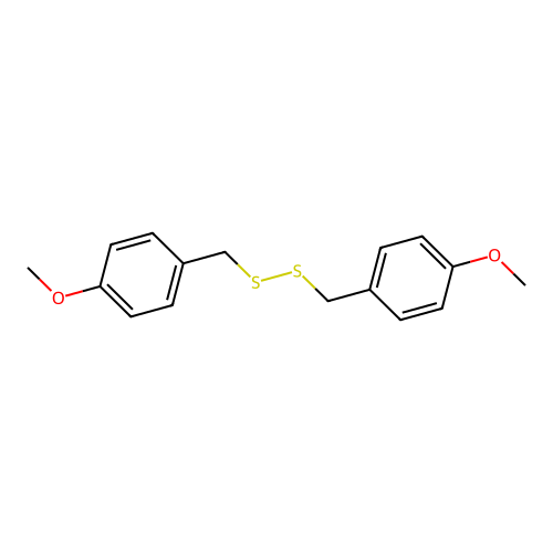 1-Methoxy-4-((((4-methoxyphenyl)methyl)disulfanyl)methyl)benzene structure