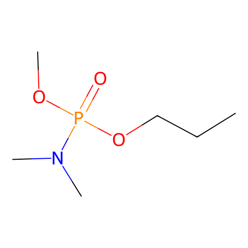 Methyl propyl N,N-dimethylphosphoroamidate structure