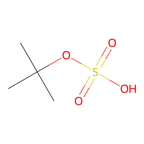 Tert-butyl hydrogen sulfate structure