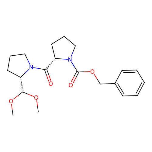 Z-Pro-Pro-aldehyde-dimethyl acetal structure