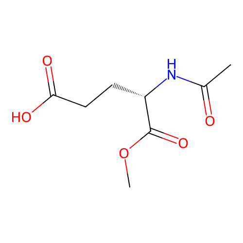 (S)-4-Acetamido-5-methoxy-5-oxopentanoic acid structure