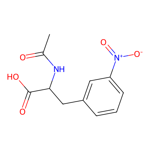 Propanoic acid, 2-acetylamino-3-(3-nitrophenyl)- structure