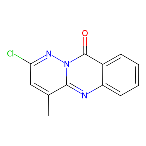 2-Chloro-4-methylpyridazino(6,1-b)quinazolin-10-one structure