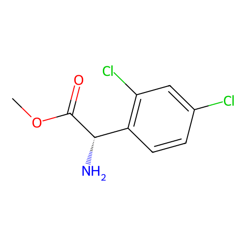Methyl (S)-2-amino-2-(2,4-dichlorophenyl)acetate structure