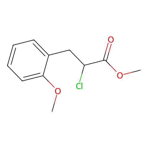 Methyl 2-chloro-3-(2-methoxyphenyl)propanoate structure