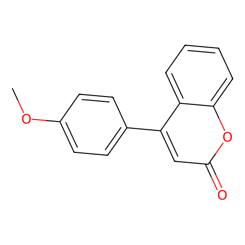 4-(4-Methoxyphenyl)-2H-chromen-2-one structure