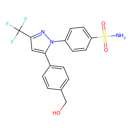 4'-Hydroxycelecoxib structure