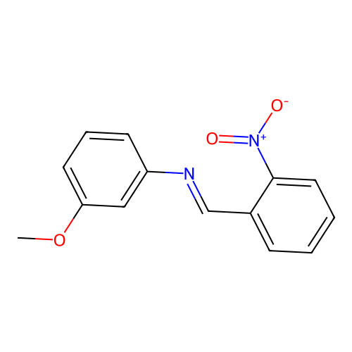 N-(2-Nitrobenzylidene)-M-anisidine structure