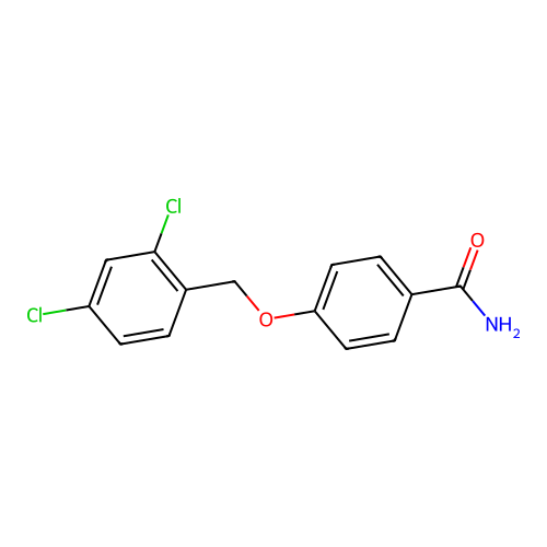 4-[(2,4-Dichlorobenzyl)oxy]benzamide structure
