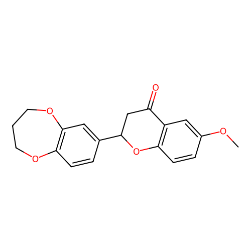 2-(3,4-dihydro-2H-benzo[b][1,4]dioxepin-7-yl)-6-methoxychroman-4-one structure